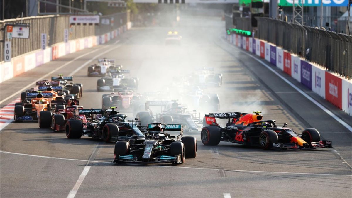 GP Di Azerbaigian Perez Vince La Folle Gara Di Baku